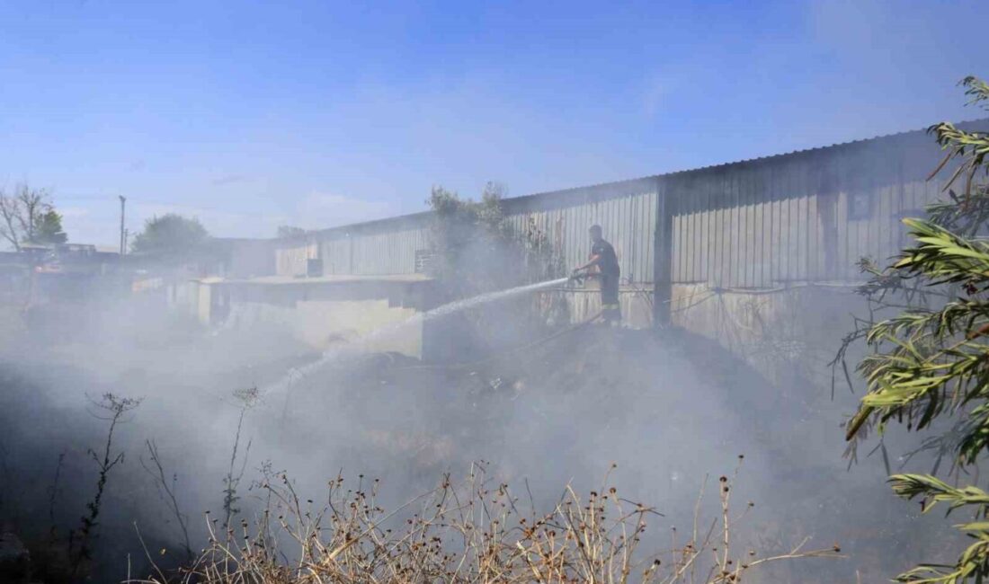 Antalya’da boya ve mobilya atölyelerinin bulunduğu iş yerlerinin bitişiğinde çıkan