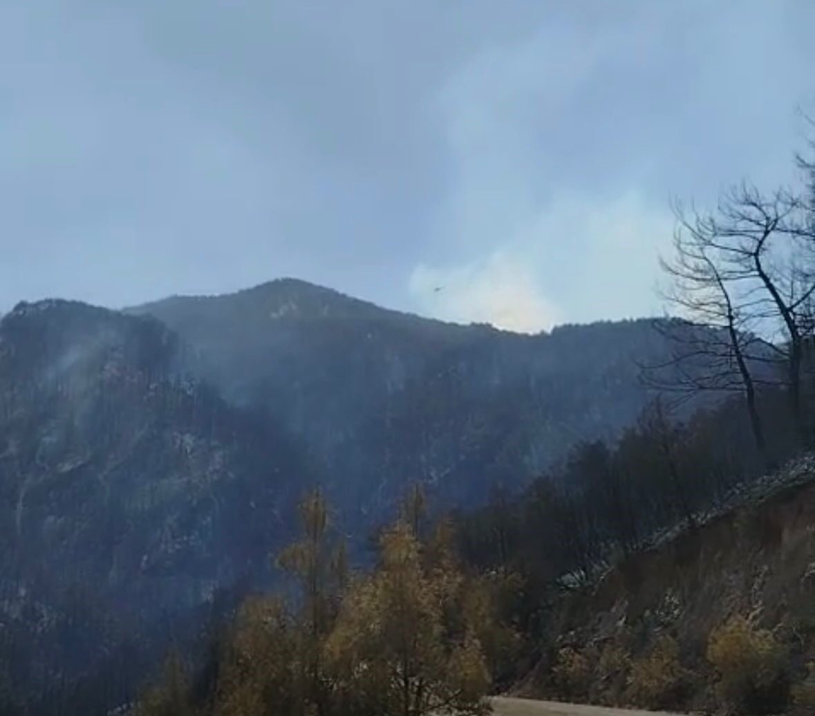 Denizli’nin Buldan ilçesinde 27 Ağustos tarihinde başlayan yangın, arazinin sarp,