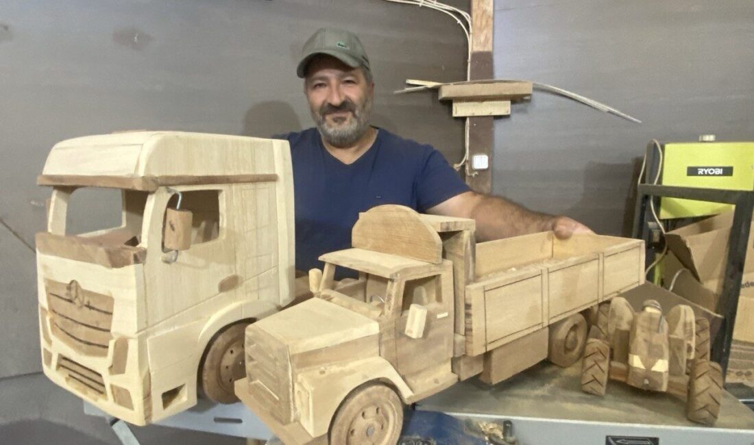 Burdur’un Kızılkaya ilçesinde hobisini işi haline getiren ahşap ustası, geleneksel