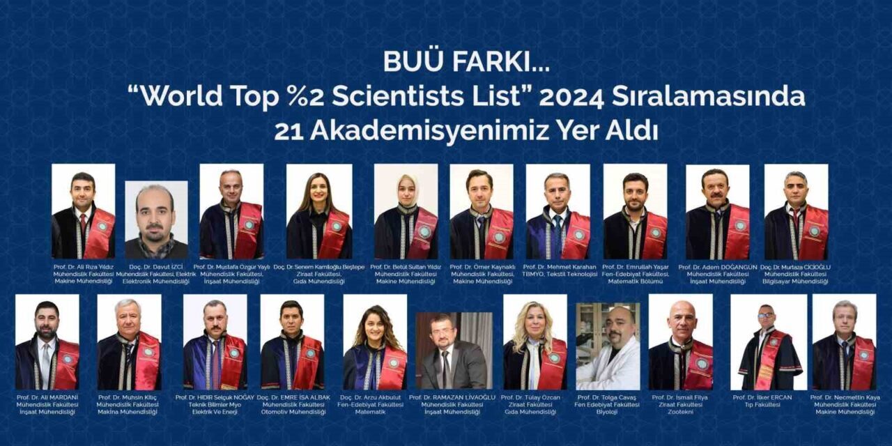 Türkiye’deki 23 araştırma üniversitesi arasında yer alan Bursa Uludağ Üniversitesi