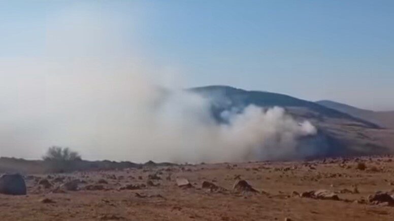 Çankırı’nın Kurşunlu ilçesinde çıkan orman yangını ekiplerin havadan ve karadan