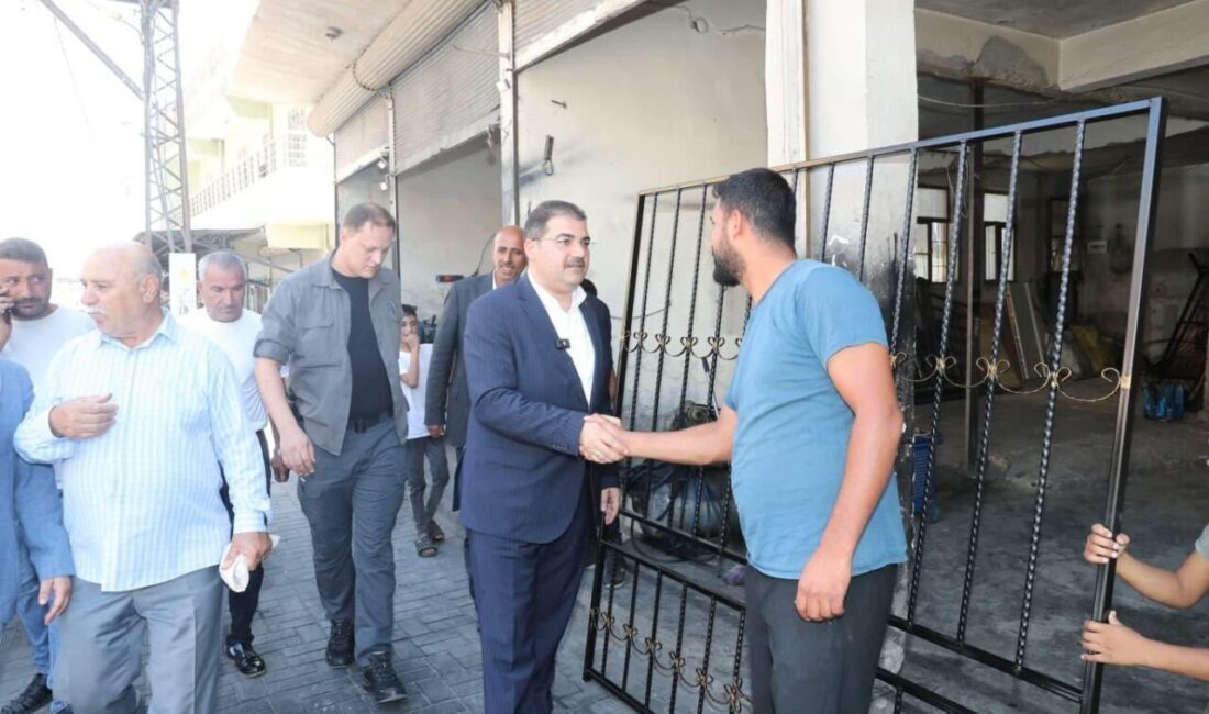 Haliliye Belediye Başkanı Mehmet Canpolat, mahalle gezileri çerçevesinde Sancaktar Mahallesi’ni