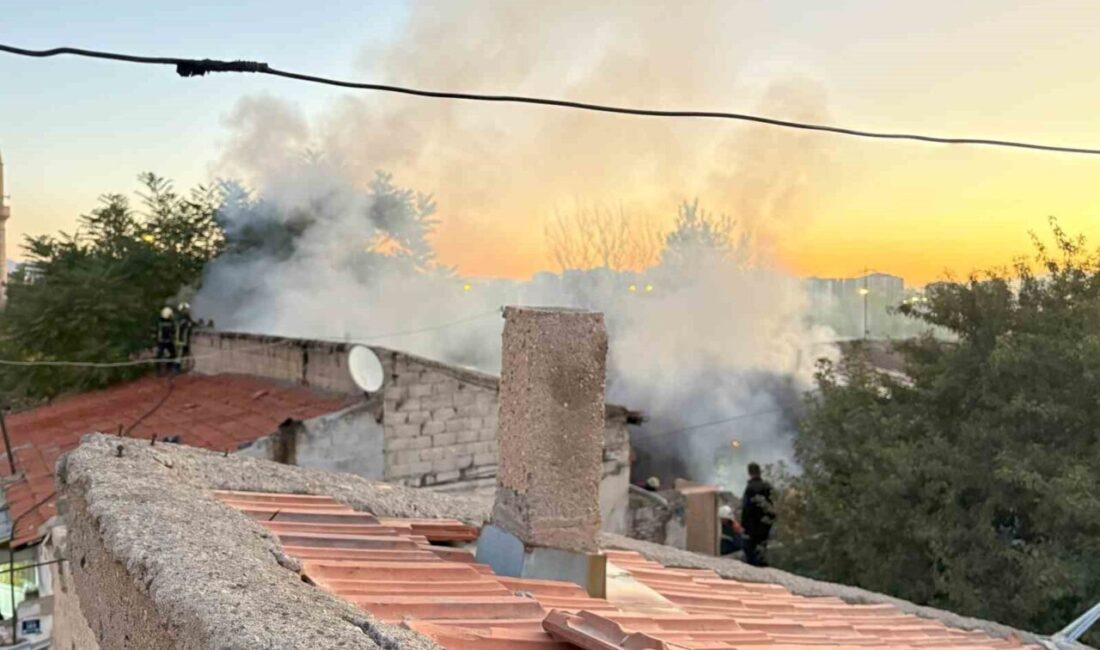 Kayseri’nin Kocasinan ilçesinde müstakil bir evin bahçesindeki çardakta yangın çıktı.