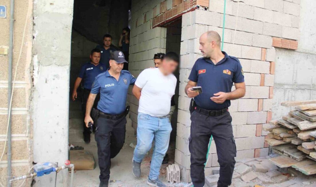 Aydın’ın Efeler ilçesinde iddiaya göre ailevi sorunları nedeniyle inşaat halindeki