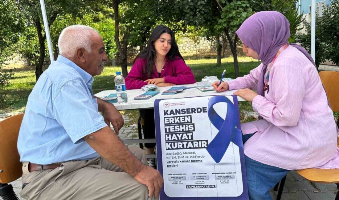 Halk Sağlığı Haftası dolayısıyla Tunceli’nin Çemişgezek ilçesinde ‘Kanserde Erken Teşhis