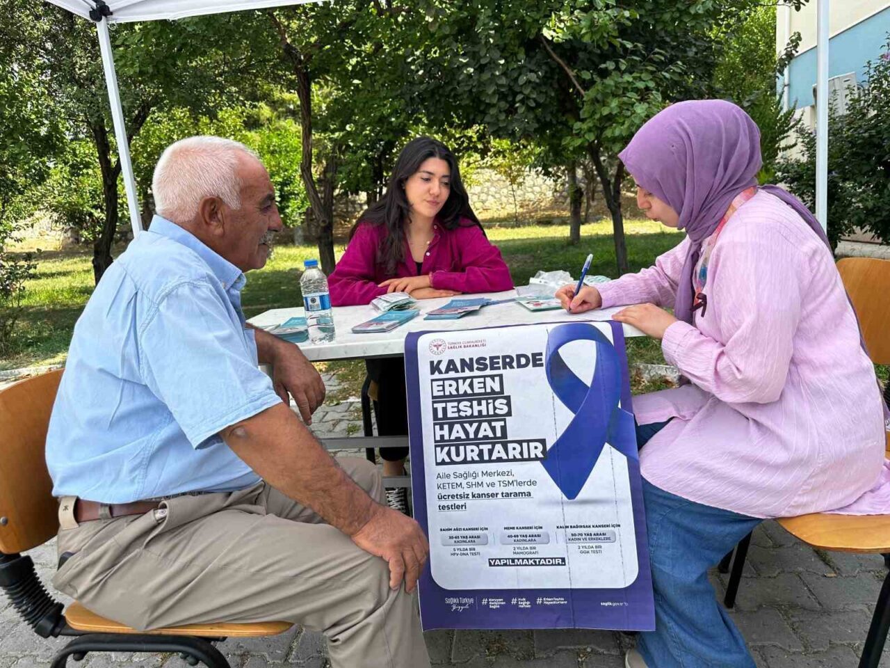 Halk Sağlığı Haftası dolayısıyla Tunceli’nin Çemişgezek ilçesinde ‘Kanserde Erken Teşhis