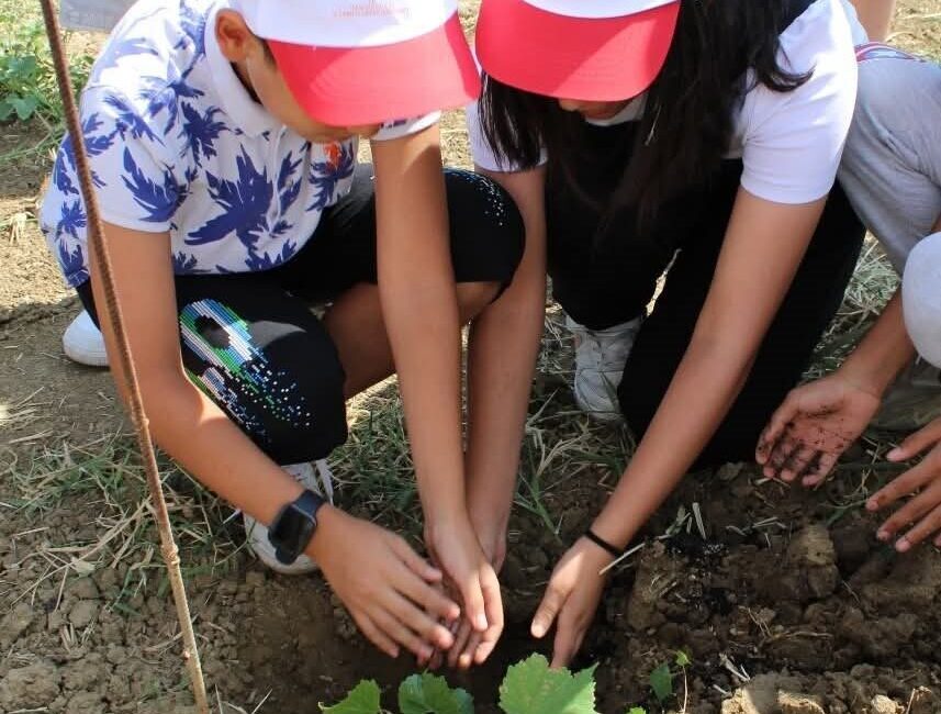 Tekirdağ’da çocukların doğayla iç içe vakit geçirmesi ve tarıma yönelik