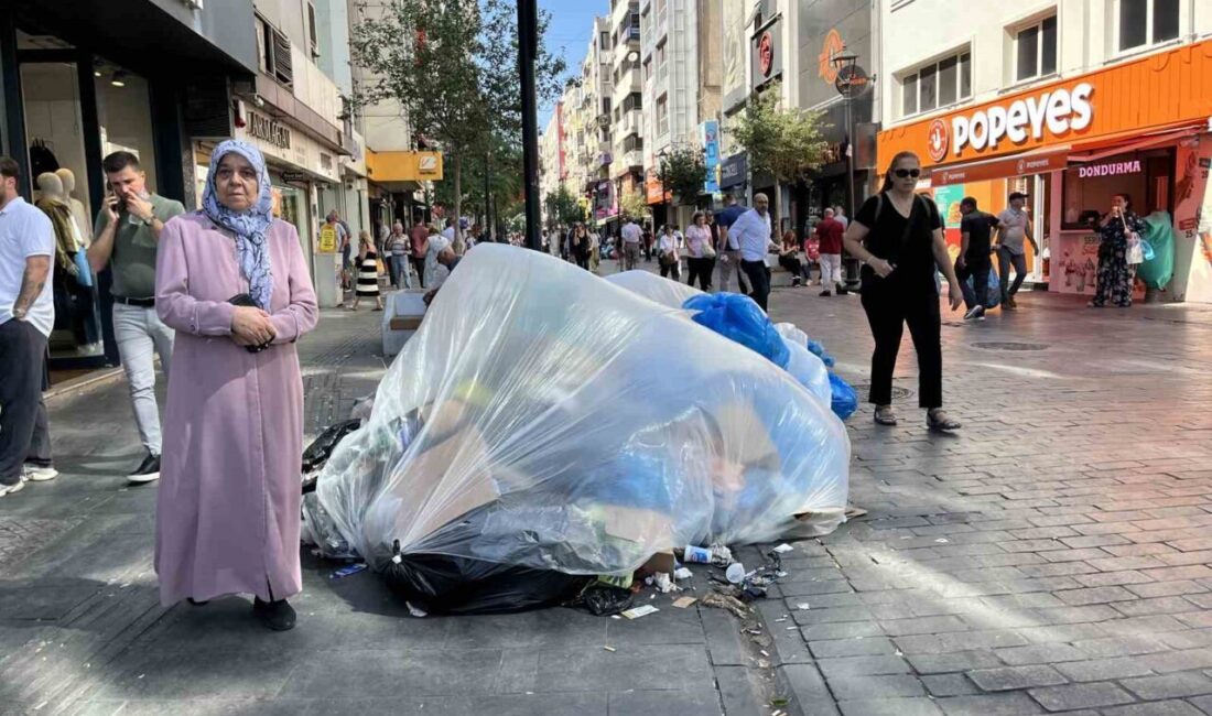 İzmir’in Karşıyaka ilçesinde işçilerin maaşlarını alamadıkları gerekçesiyle başlattığı grev, çöp