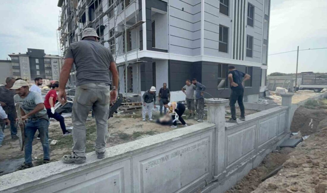 Tekirdağ’ın Çorlu ilçesinde bir inşaatın 5. katındaki iskeleden düşen işçi