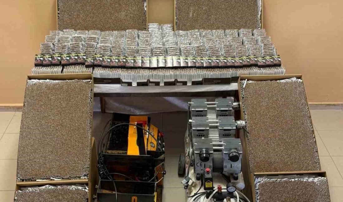 Çorum’un Alaca ilçesinde jandarma ekipleri tarafından düzenlenen operasyonda 56 bin