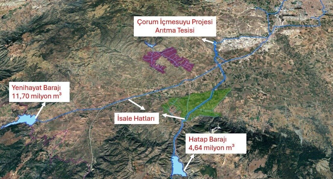 Çorum’da hayata geçirilecek sistemle içme suyu barajlardan daha temiz ve