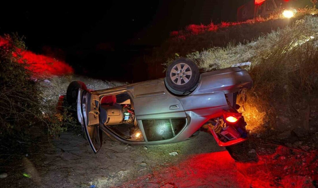 Çorum’un Sungurlu ilçesinde kontrolden çıkan bir otomobilin köprüden uçması sonucu