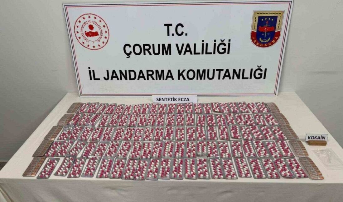 Çorum’un Sungurlu ilçesinde jandarma ekipleri tarafından düzenlenen uyuşturucu operasyonunda gözaltına
