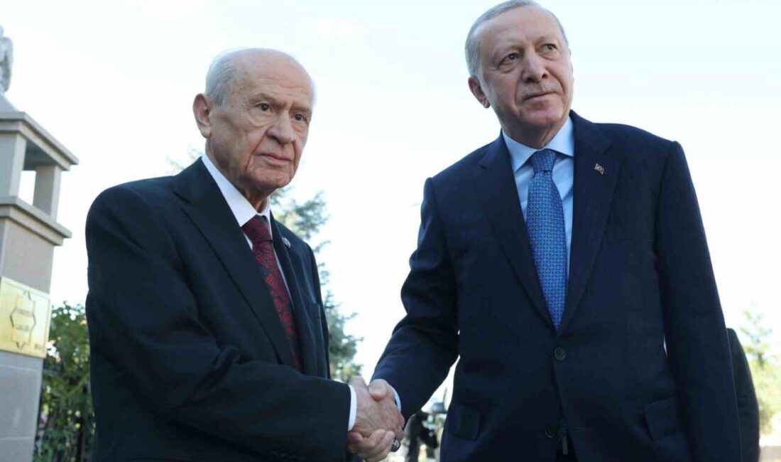 Cumhurbaşkanı Recep Tayyip Erdoğan, MHP Genel Başkanı Devlet Bahçeli ile