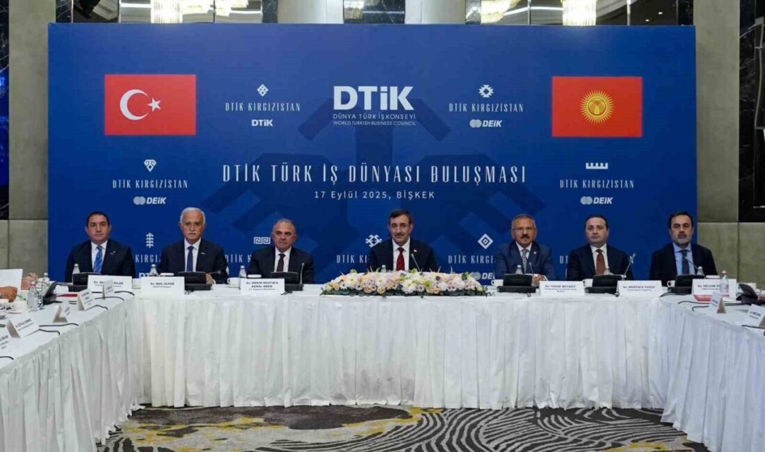 Cumhurbaşkanı Yardımcısı Cevdet Yılmaz, resmi ziyaret kapsamında geldiği Kırgızistan’da katıldığı