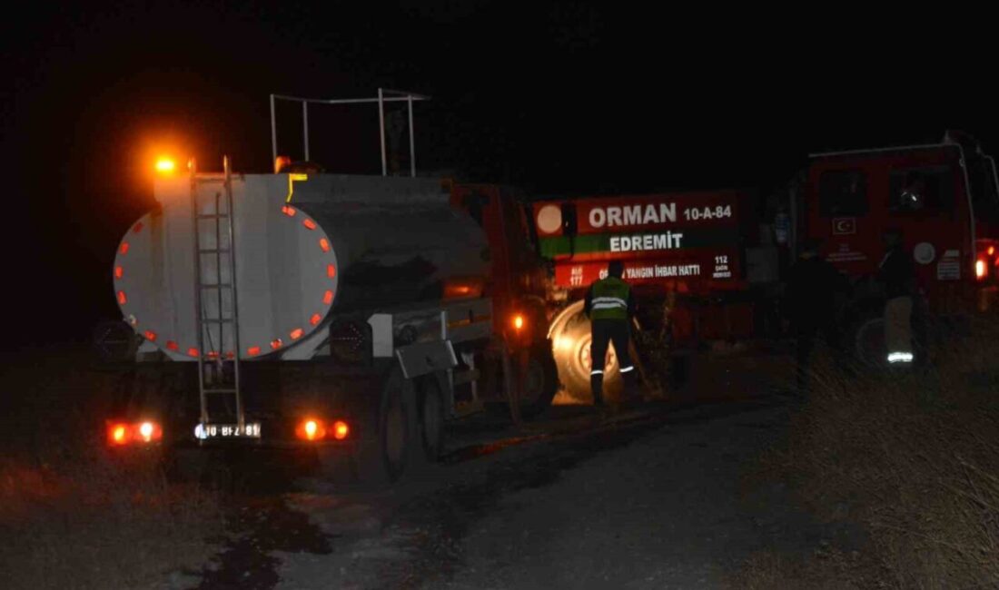 Balıkesir’in Ayvalık ilçesi Cunda Adası’nda makilik alanda çıkan yangın korkuttu.