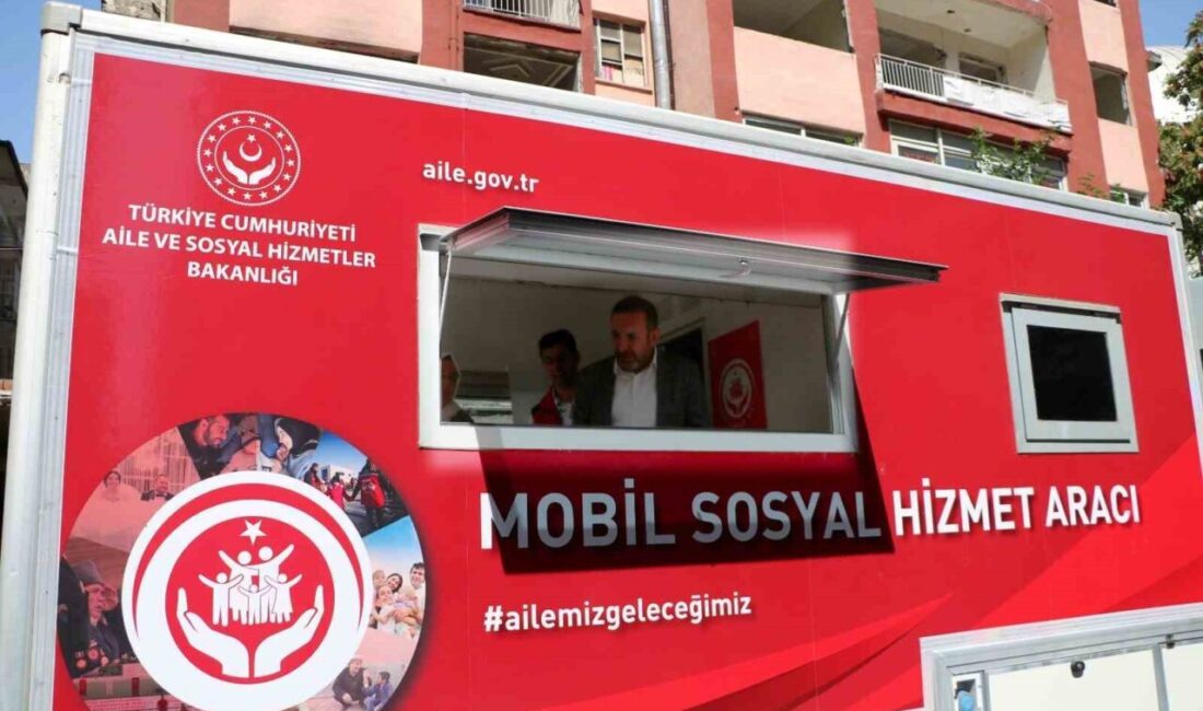 Diyarbakır Aile Sosyal Hizmetler İl Müdürlüğünün mobil Sosyal Hizmet Merkezi