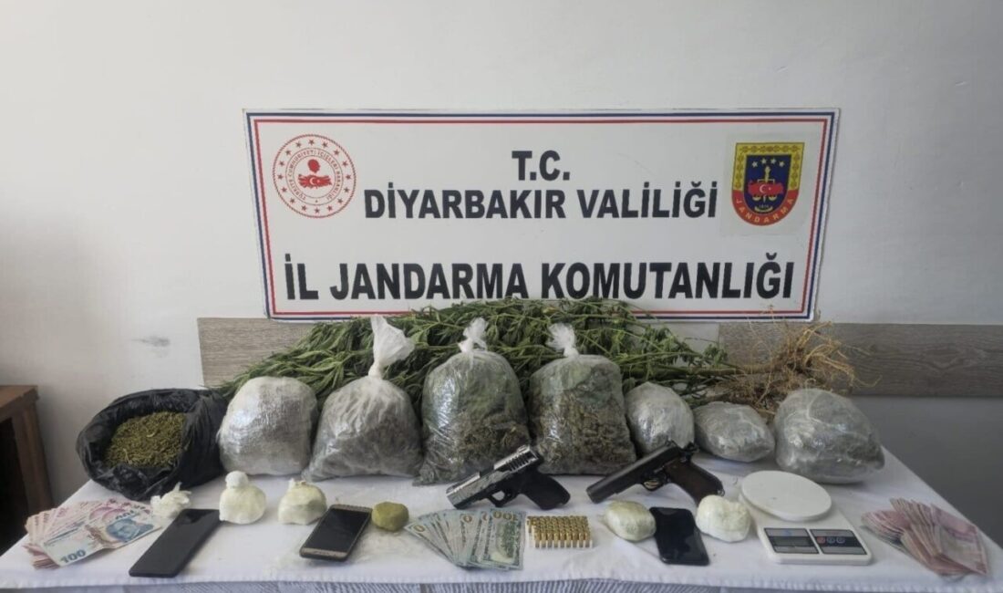 Diyarbakır’da jandarma ekiplerince düzenlenen operasyonlarda 45 kilo esrar ele geçirildi.