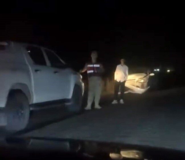 Diyarbakır’ın Bismil ilçesinde otomobil ile ATV’nin çarpışması sonucu baba hayatını