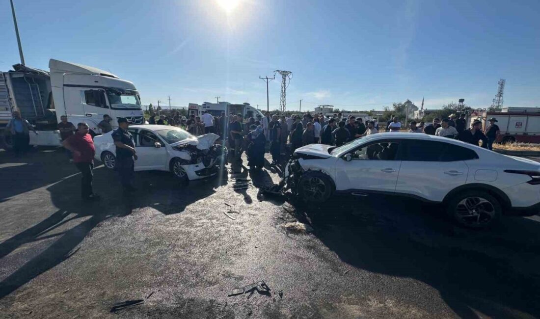 Diyarbakır’ın Kayapınar ilçesinde iki otomobilin kafa kafaya çarpıştığı kazada 8