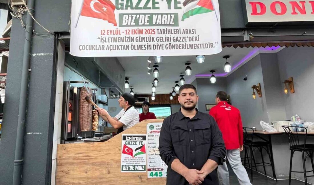 İzmir Tarihi Kemeraltı Çarşısı’nda çalışan 25 yaşındaki döner dükkanı işletmecisi,