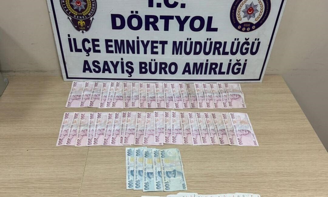 Hatay’ın Dörtyol ilçesinde 2 ayrı işyerinde kumar oynayan 13 şahsa