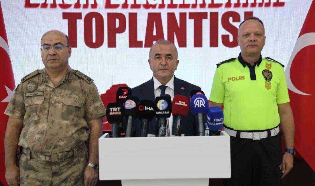 Elazığ Valisi Numan Hatipoğlu, yılın ilk 8 ayında aranan bin