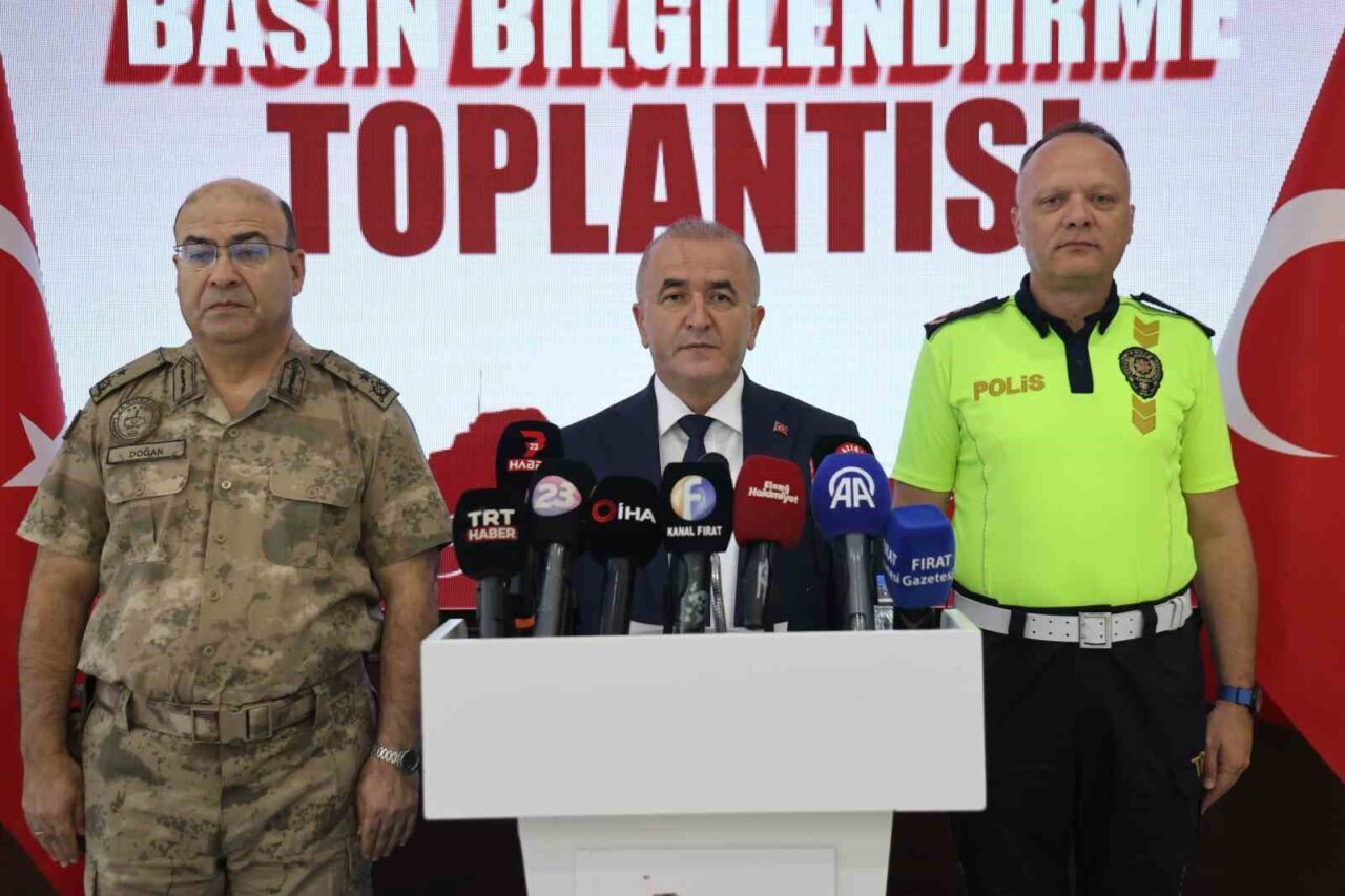 Elazığ Valisi Numan Hatipoğlu, yılın ilk 8 ayında aranan bin