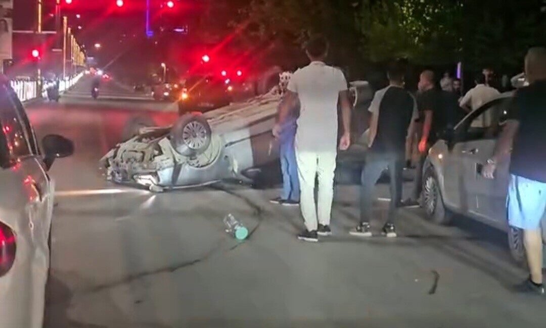 Elazığ’da kontrolden çıkan otomobilin takla attığı kazada 1 kişi yaralandı.