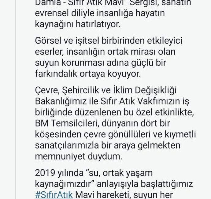 Cumhurbaşkanı Recep Tayyip Erdoğan’ın eşi, Birleşmiş Milletler (BM) Sıfır Atık