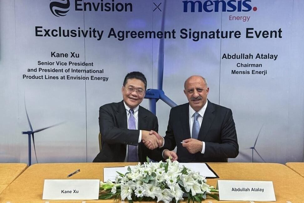 Envision Energy, Mensis Enerji ile Türkiye’de 4,5 GW’lık Rüzgar Enerjisi
