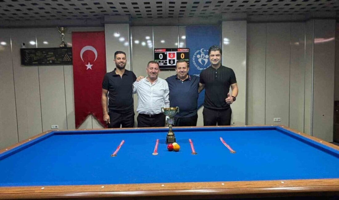 Erciyes Takımlar 3 Bant Bilardo Şampiyonası tamamlandı. 8 takım 32