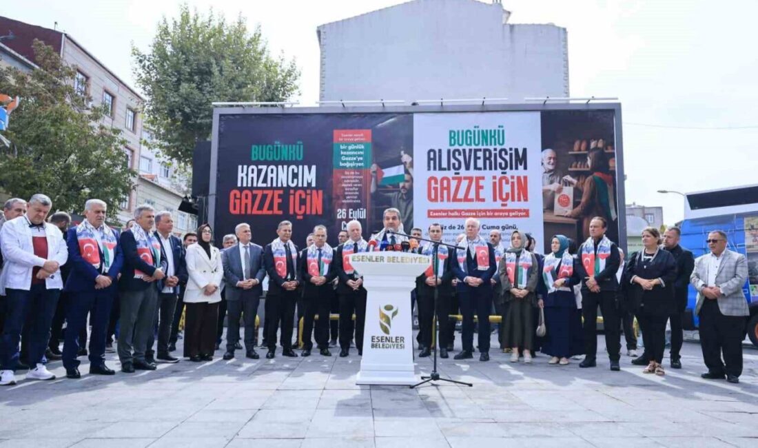 Esenler Belediyesi’nin “Bugünkü Kazancım Gazze İçin” ve “Bugünkü Alışverişim Gazze