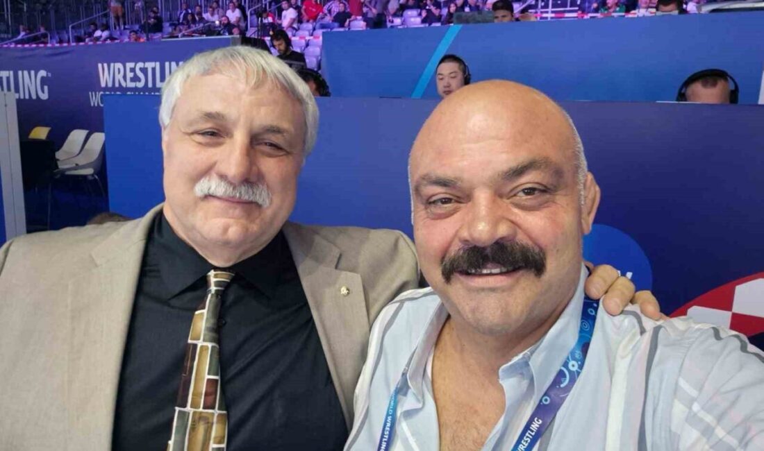 Dünya güreş tarihinin iki efsane ismi Mahmut Demir ile Bruce