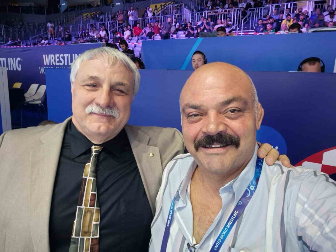 Dünya güreş tarihinin iki efsane ismi Mahmut Demir ile Bruce