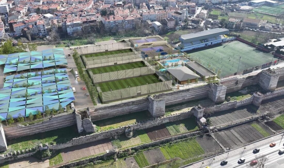 Fatih’te yapımı hızla devam eden Silivrikapı Spor Köyü inşaatında Gençlik