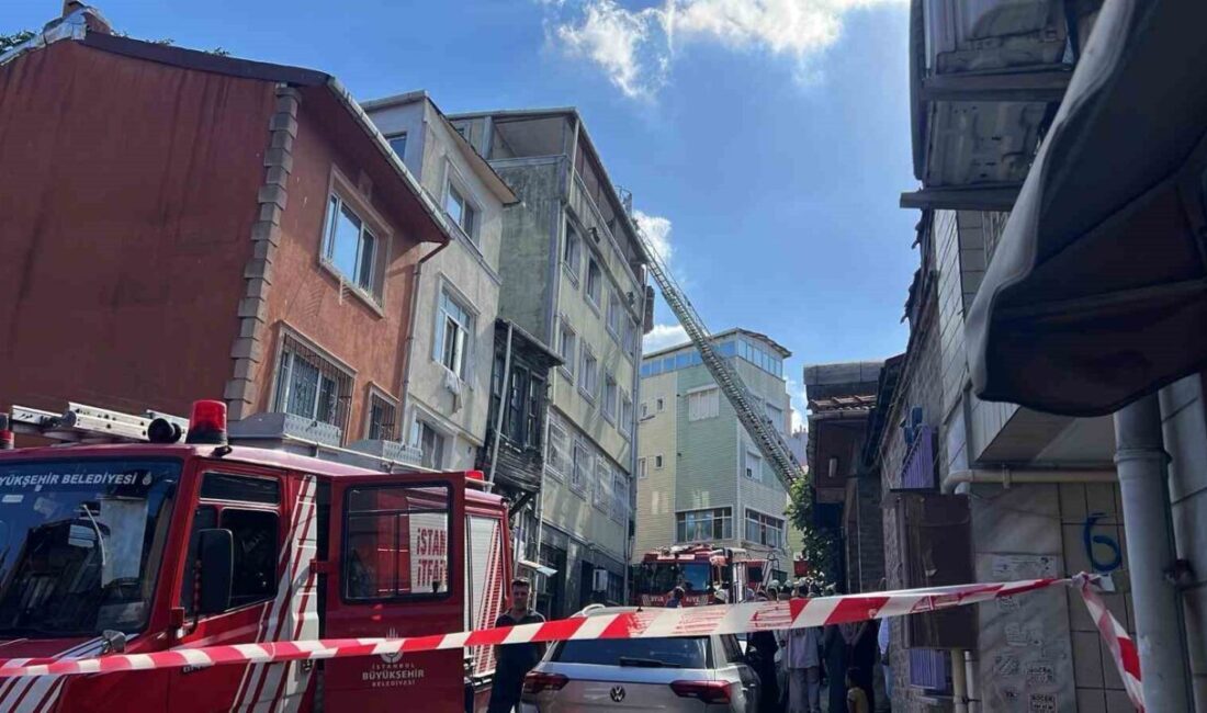 İstanbul Fatih’te 5 katlı bir binanın 4’üncü katında henüz bilinmeyen