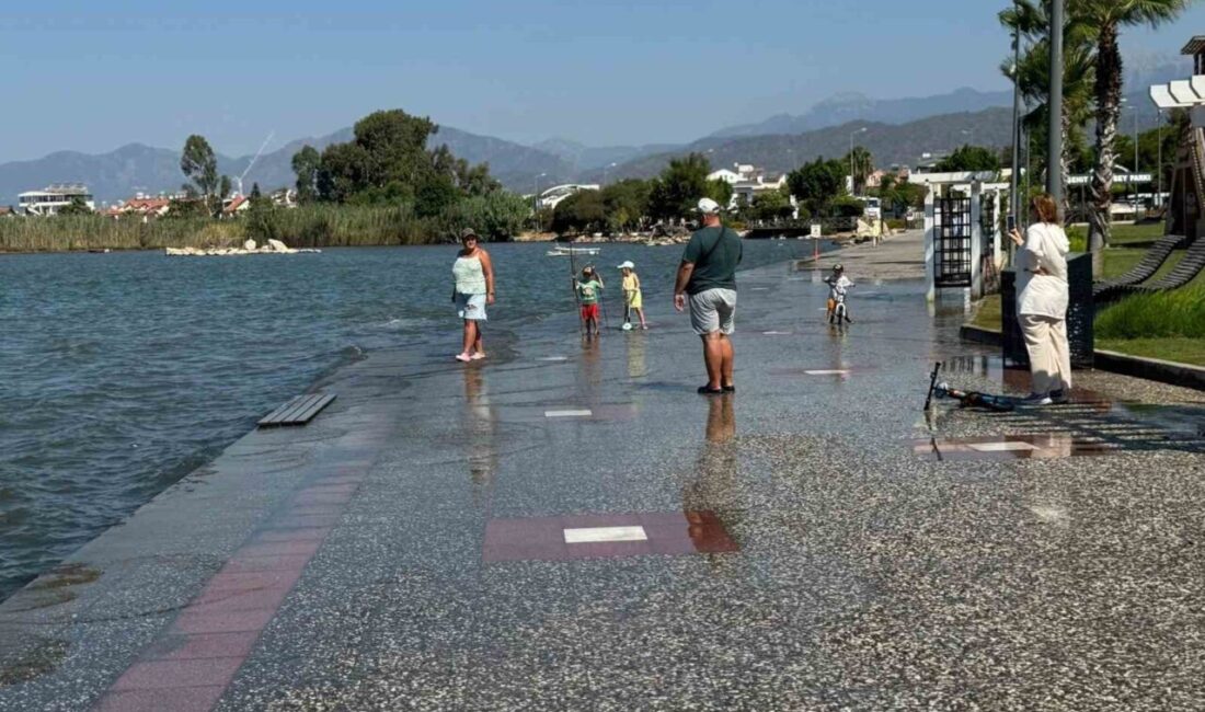 Fethiye’de meydana gelen gelgit olayı nedeniyle deniz suyu yükselerek Şehit