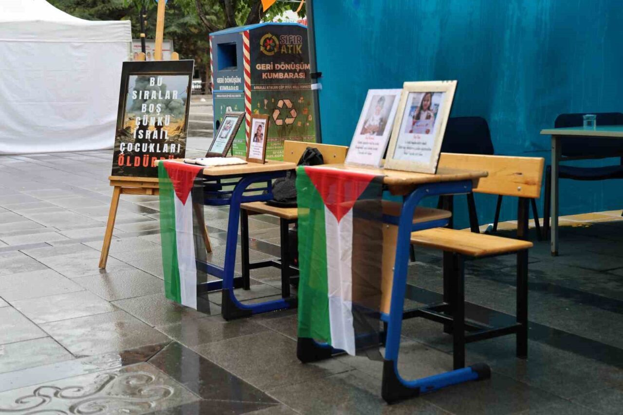 Sivas’ta AK Parti Gençlik Kolları, İsrail’in saldırılarında Filistin’de şehit olan