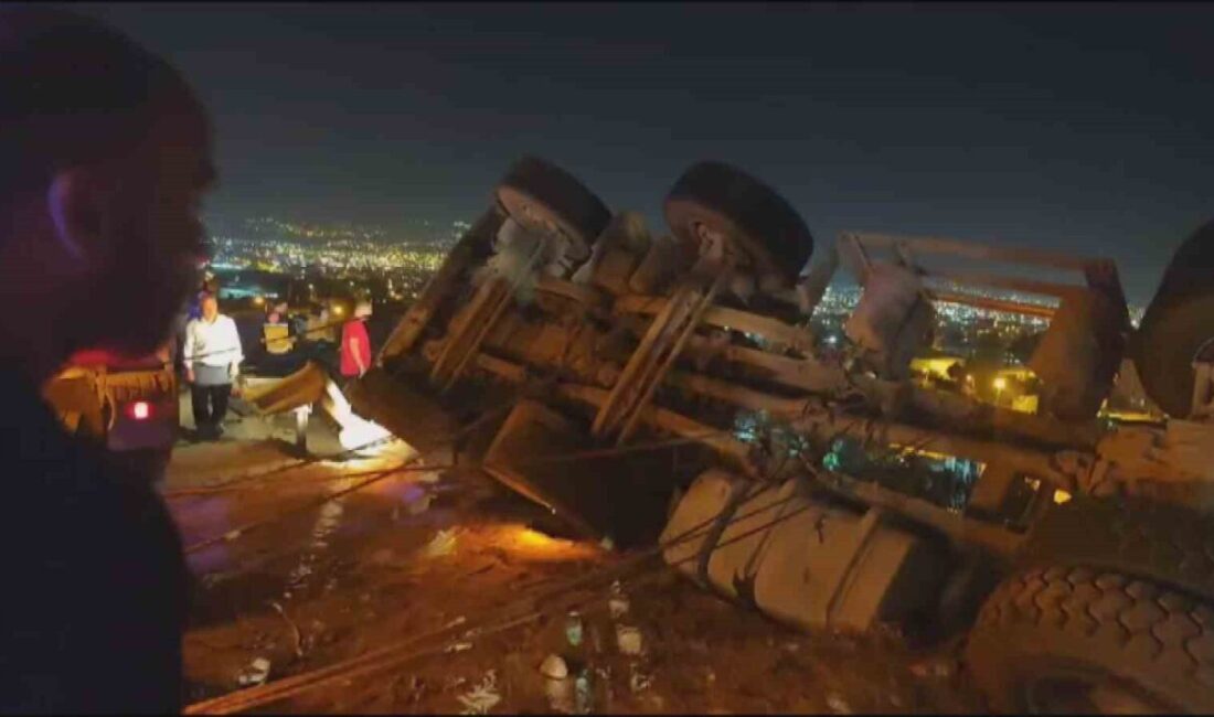 HATAY (İHA) – Hatay’da freni patlayarak devrilen kamyonun sürücüsü kazanın