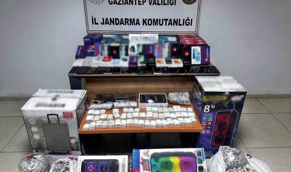 Gaziantep’te 1 milyon 123 bin TL değerinde gümrük kaçağı elektronik