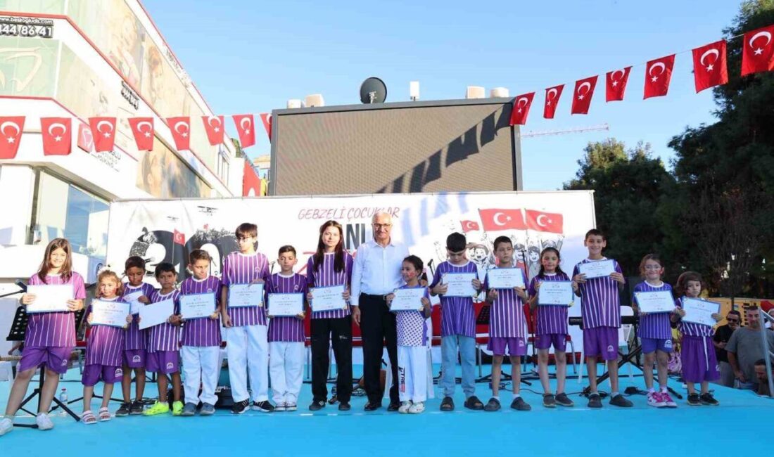 Gebze Belediyesi’nin çocuk ve gençlerin yaz tatilini verimli değerlendirmeleri amacıyla