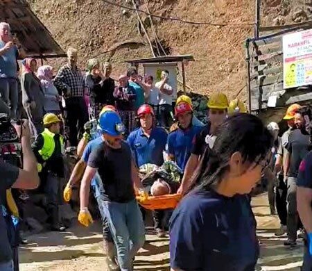 Denizli’nin Acıpayam ilçesinde dün öğle saatlerinde bir krom madeninde meydana