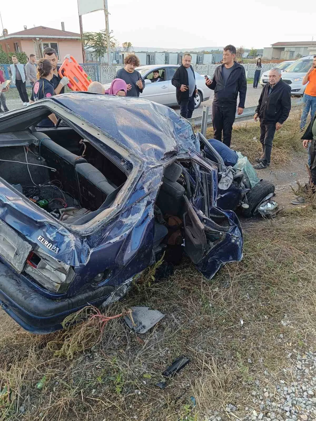 Balıkesir’in Gönen ilçesi ile Bandırma arasındaki karayolunun 5. kilometresinde tek