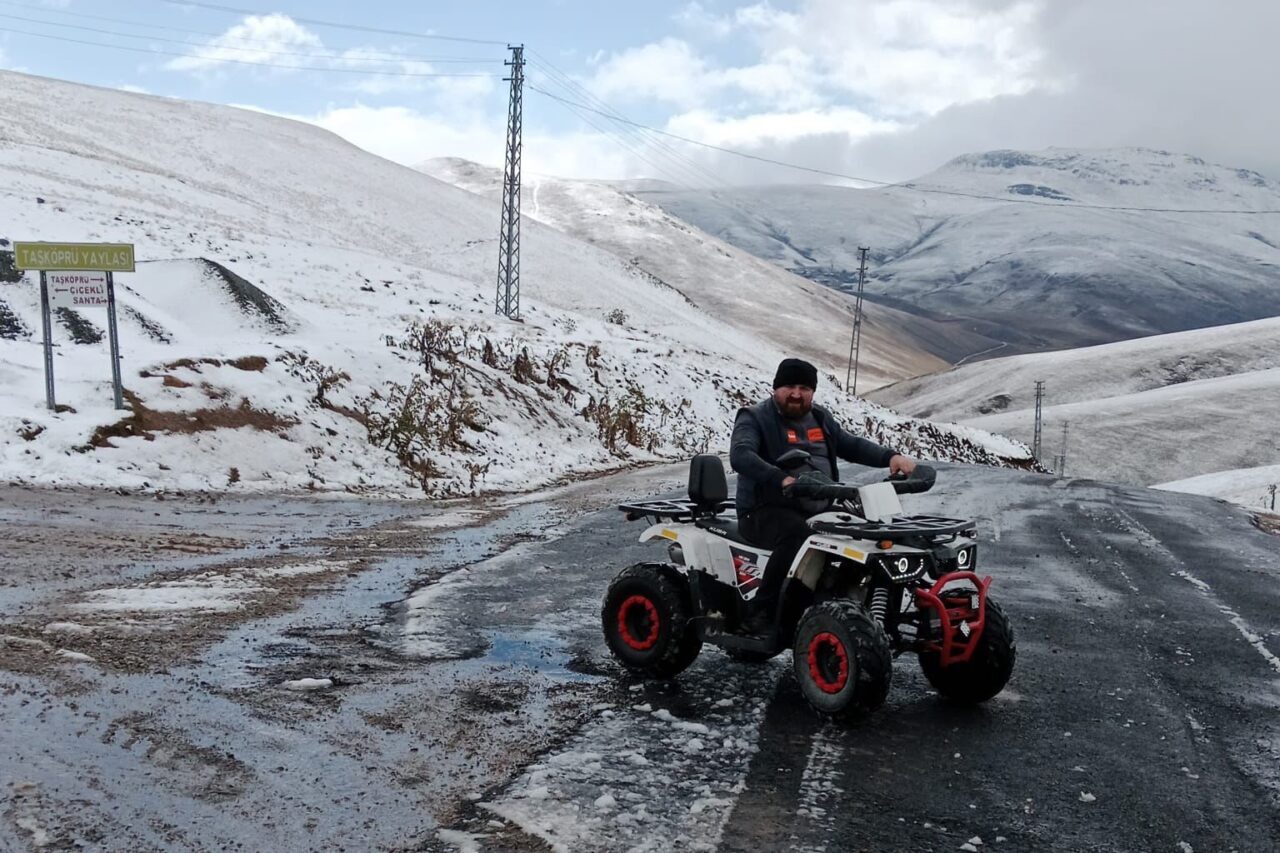 Son günlerde yağışlı ve soğuk hava dalgasının etkili olduğu Gümüşhane’de