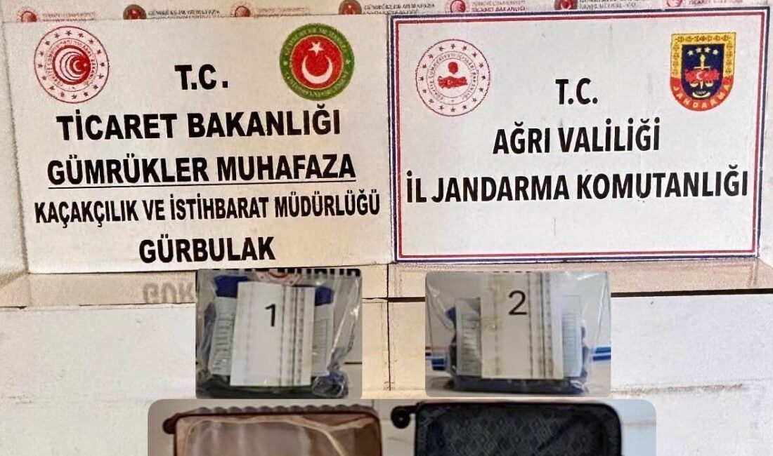 Ağrı’nın Doğubayazıt ilçesindeki Gürbulak Sınır Kapısı’nda düzenlenen operasyonda 4 kilo