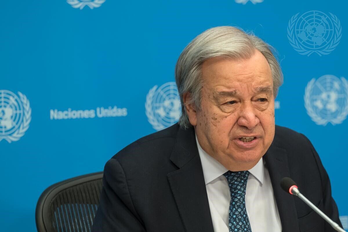 Birleşmiş Milletler Genel Sekreteri Antonio Guterres, düzenlediği basın toplantısında, “Katar’da