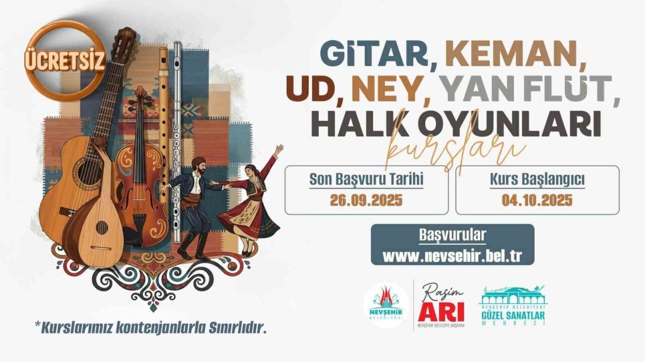 Nevşehir Belediyesi Güzel Sanatlar Merkezi’nde, çocuk ve gençler için yeni