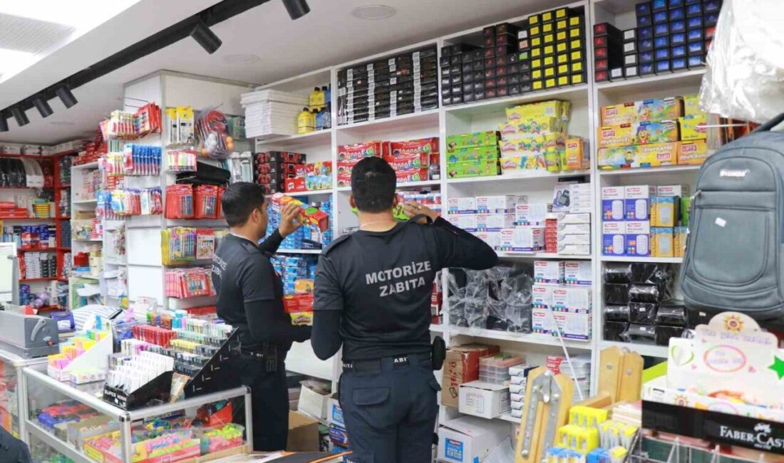 Haliliye Belediyesi Zabıta Müdürlüğü, yeni eğitim öğretim yılının başlamasıyla kırtasiyelerde