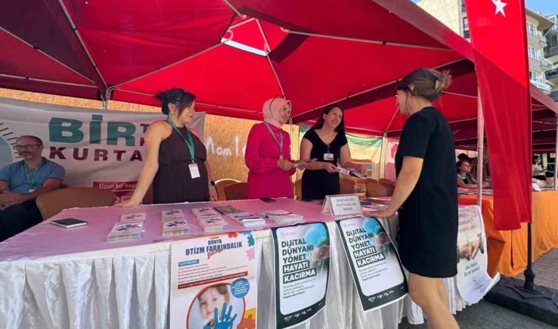 Eskişehir’de 3-9 Eylül Halk Sağlığı Haftası kapsamında Adalar Mevkii’nde kurulan